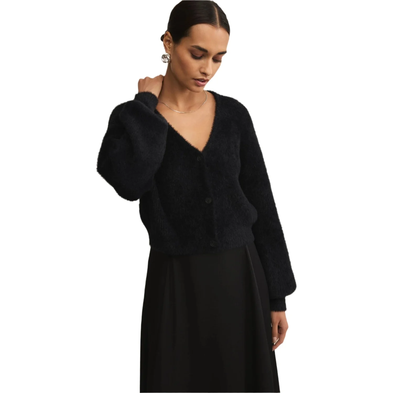 Women's Sadira Fluffy Cardigan - Image 10