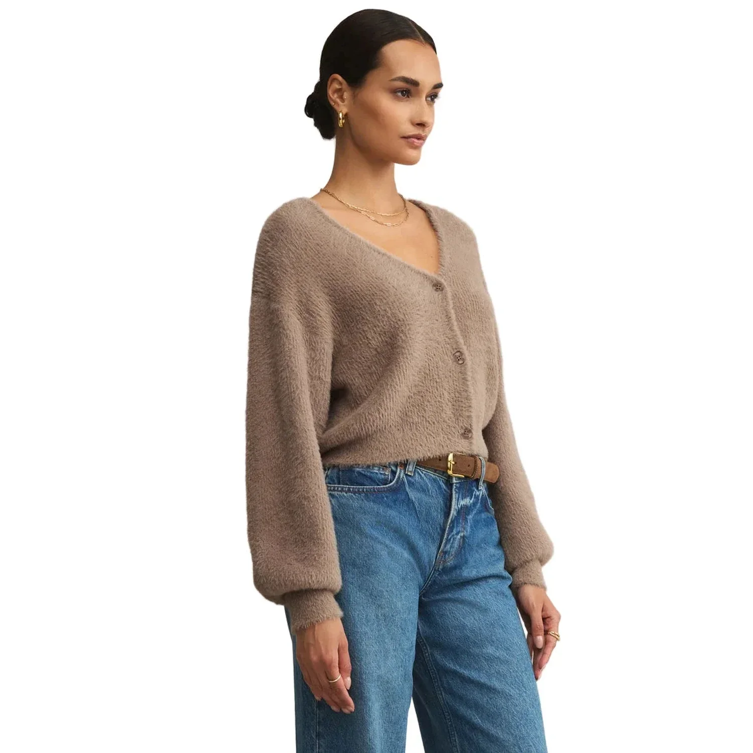 Women's Sadira Fluffy Cardigan - Image 3