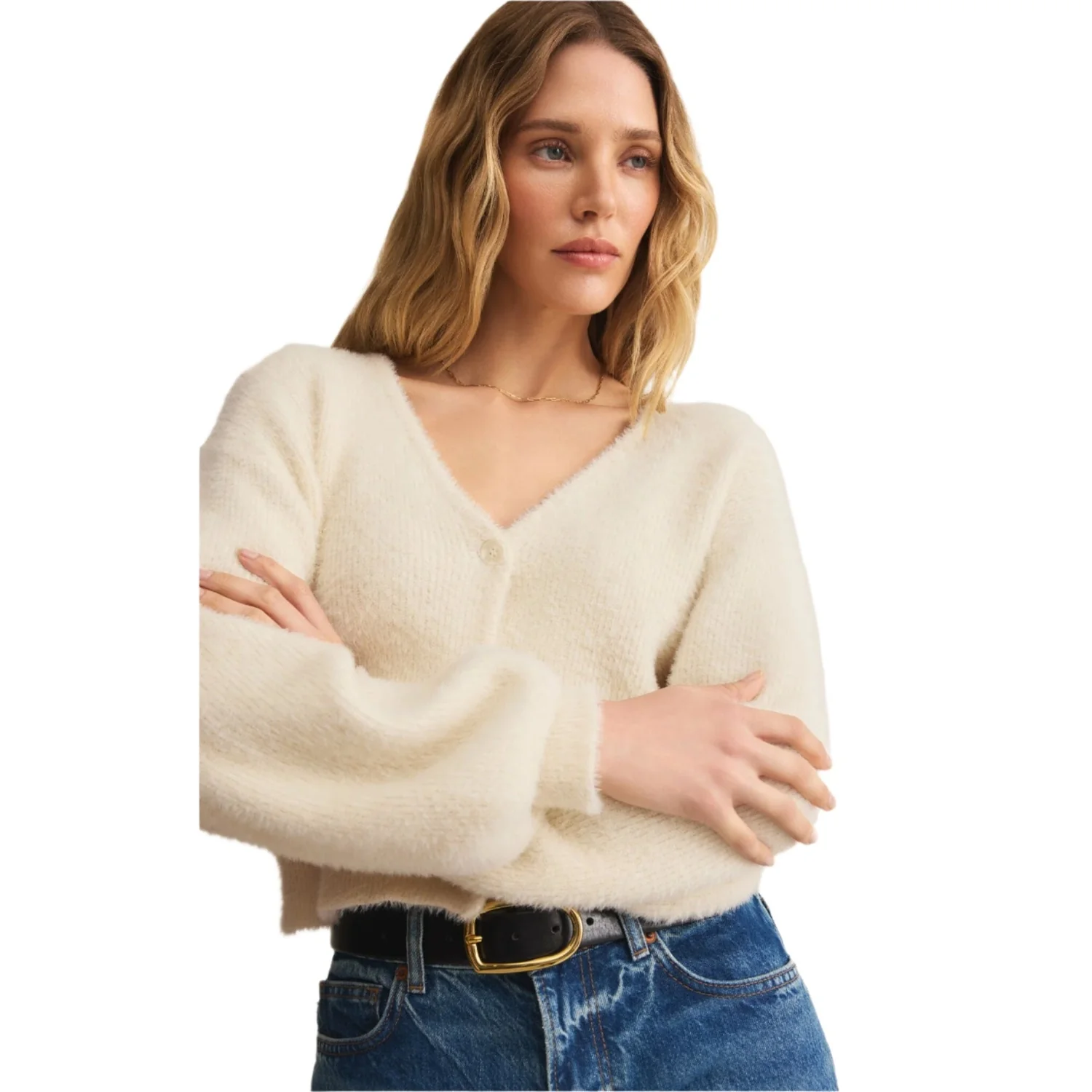 Women's Sadira Fluffy Cardigan - Image 7