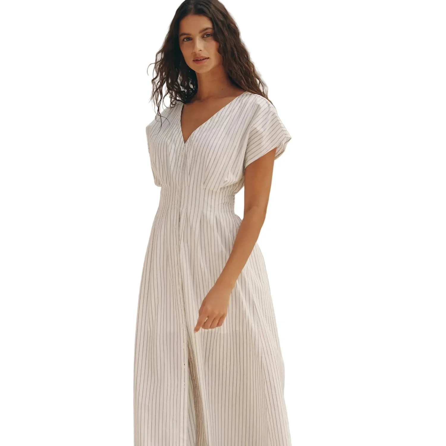 Women's Sanna Striped Midi Dress - Image 3