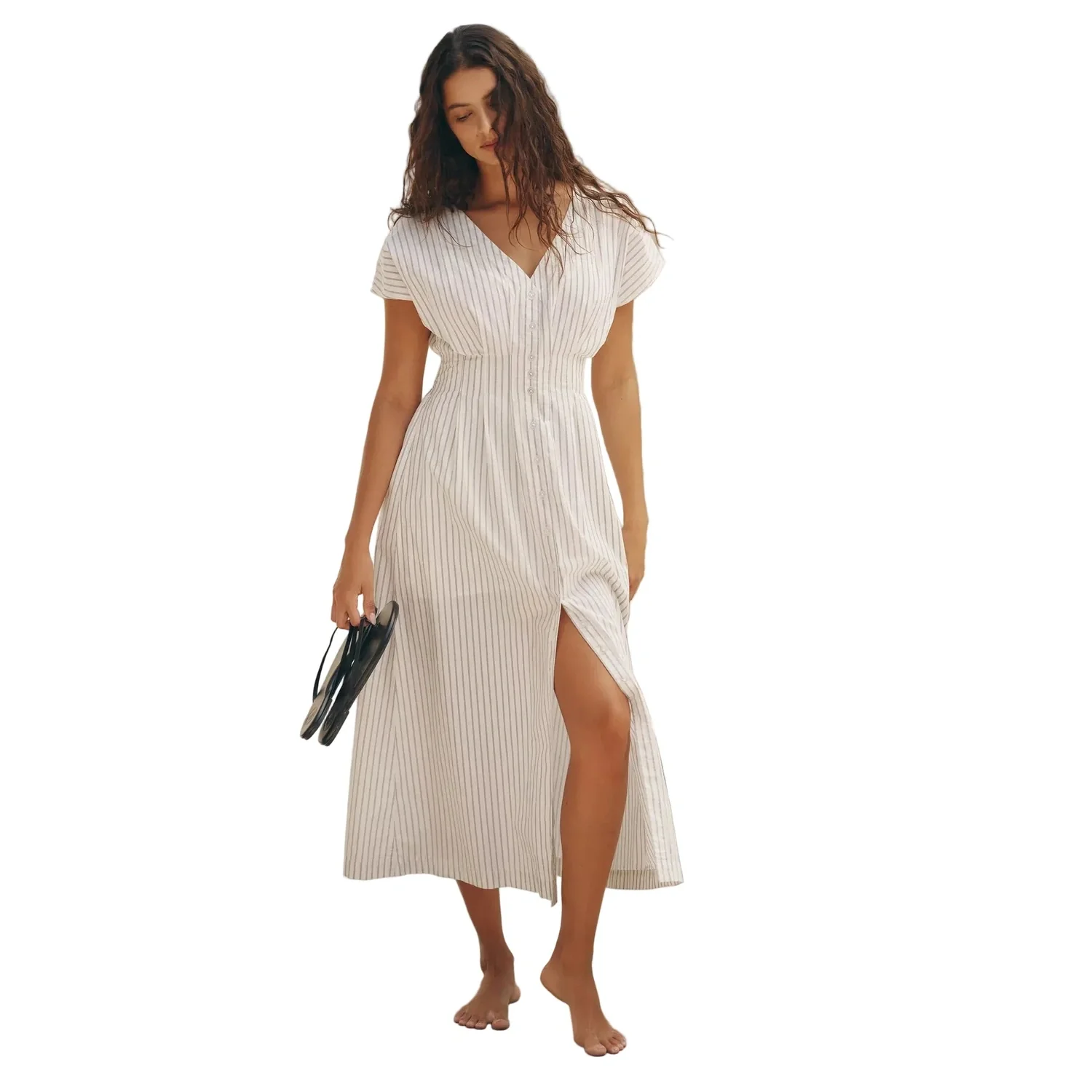 Women's Sanna Striped Midi Dress - Image 4
