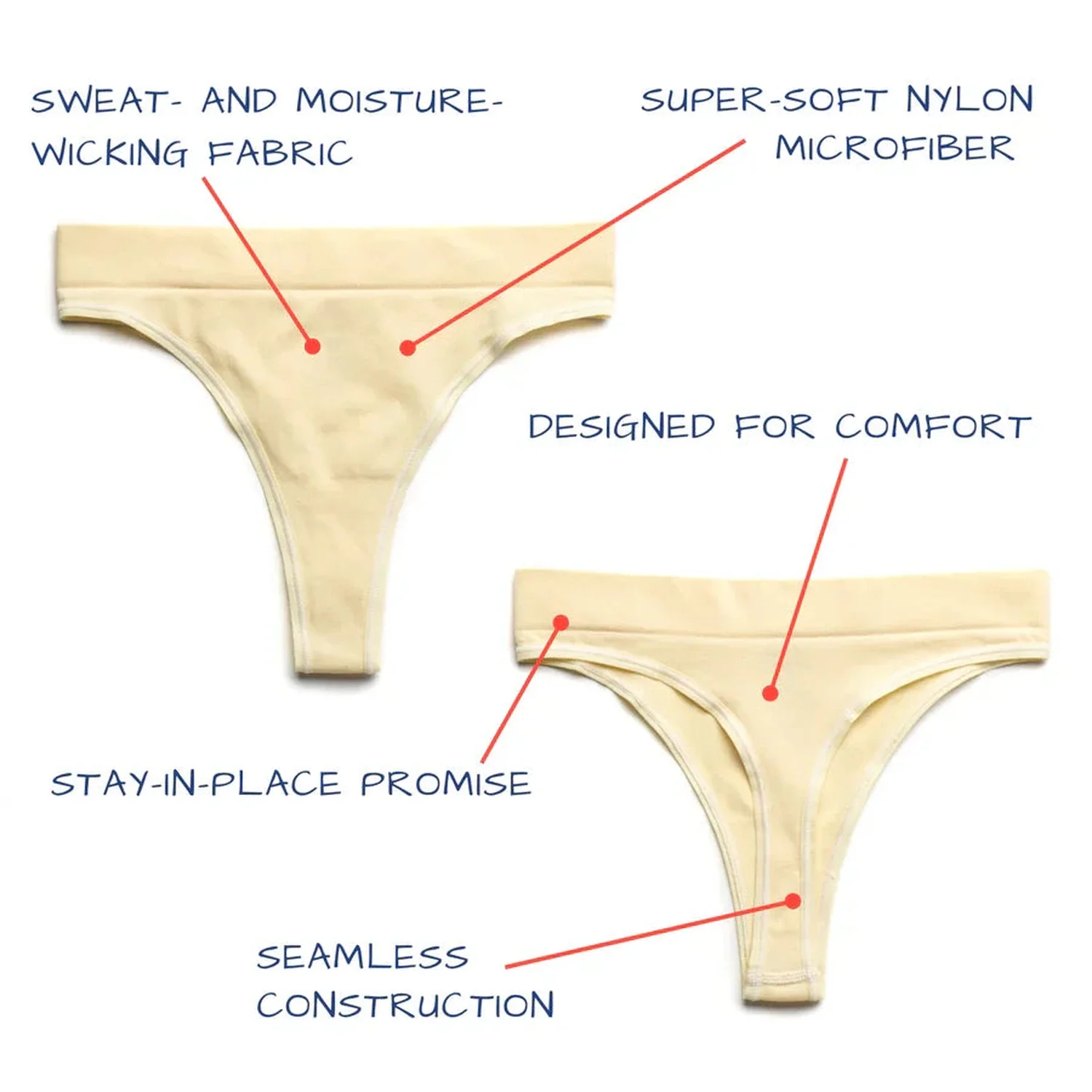 Women's Seamless Thong - Image 12