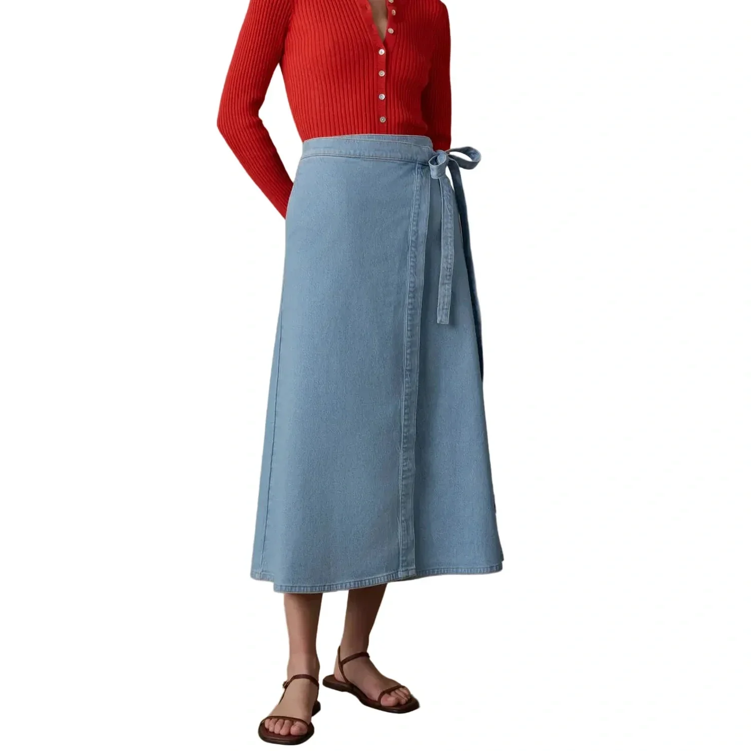 Women's Solstice Denim Wrap Skirt