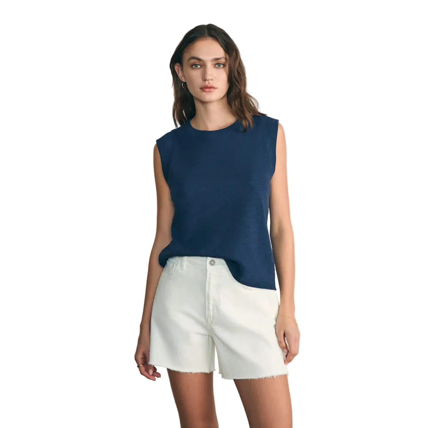 Women's Sunwashed Slub Muscle Tank - Image 10