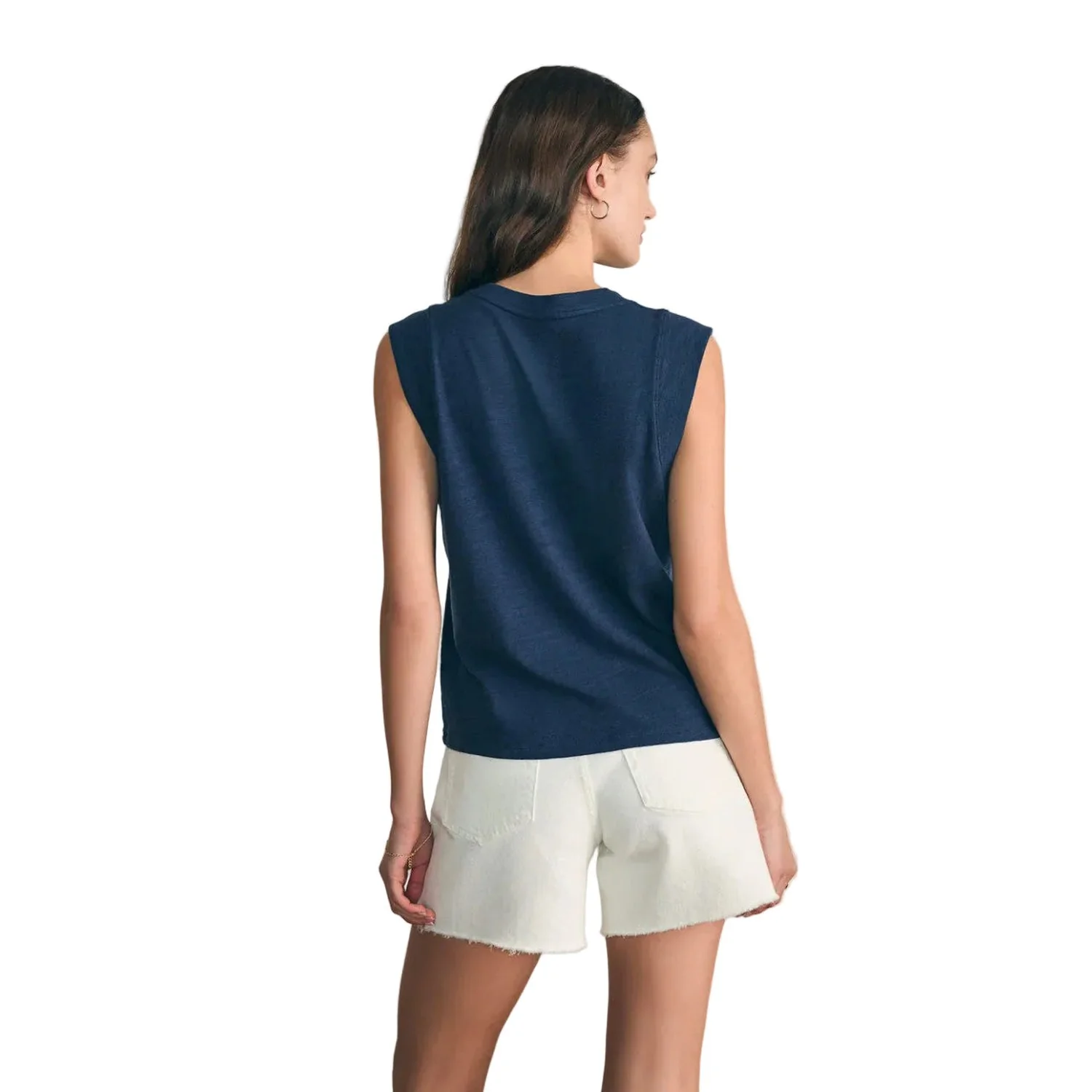 Women's Sunwashed Slub Muscle Tank - Image 12