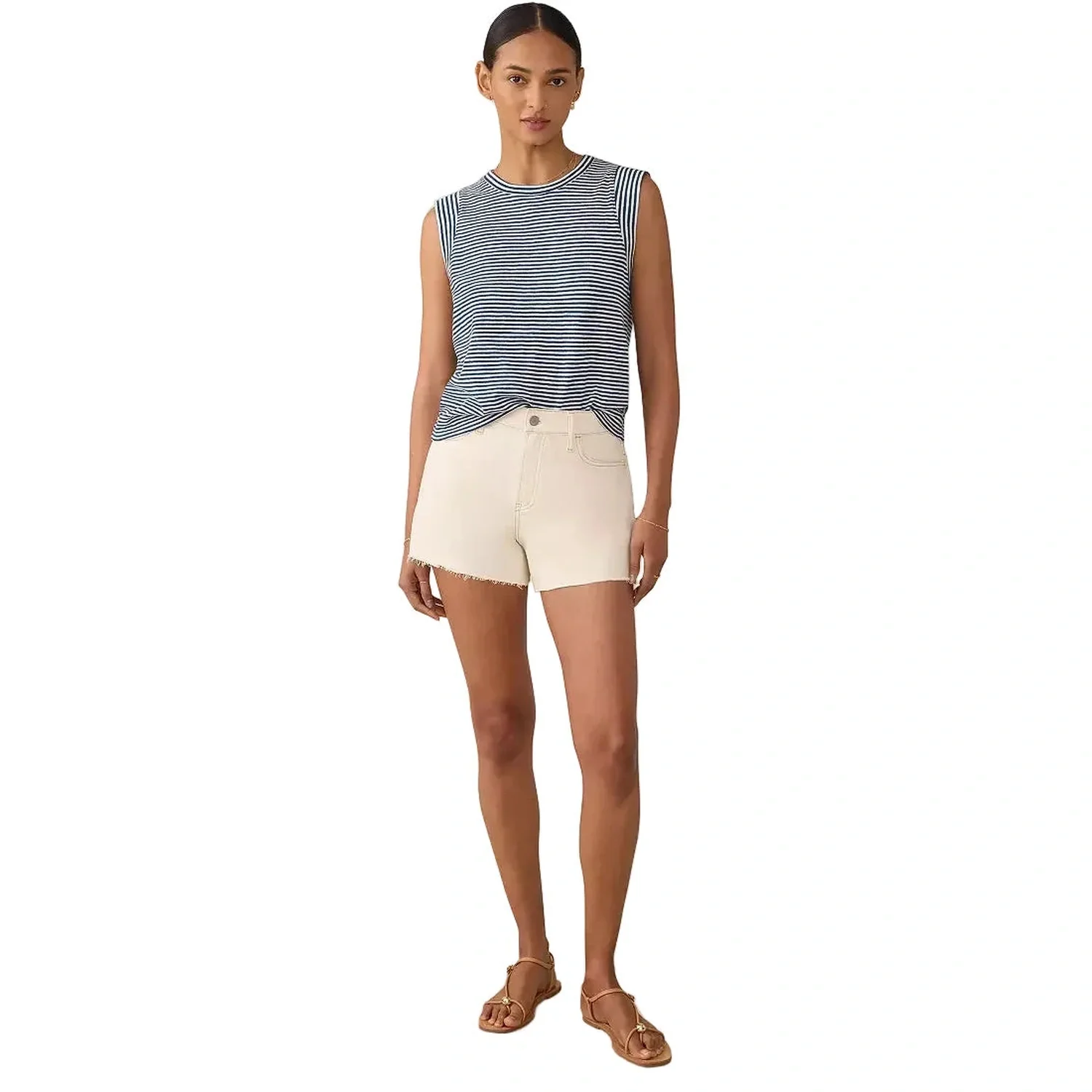 Women's Sunwashed Slub Muscle Tank - Image 17