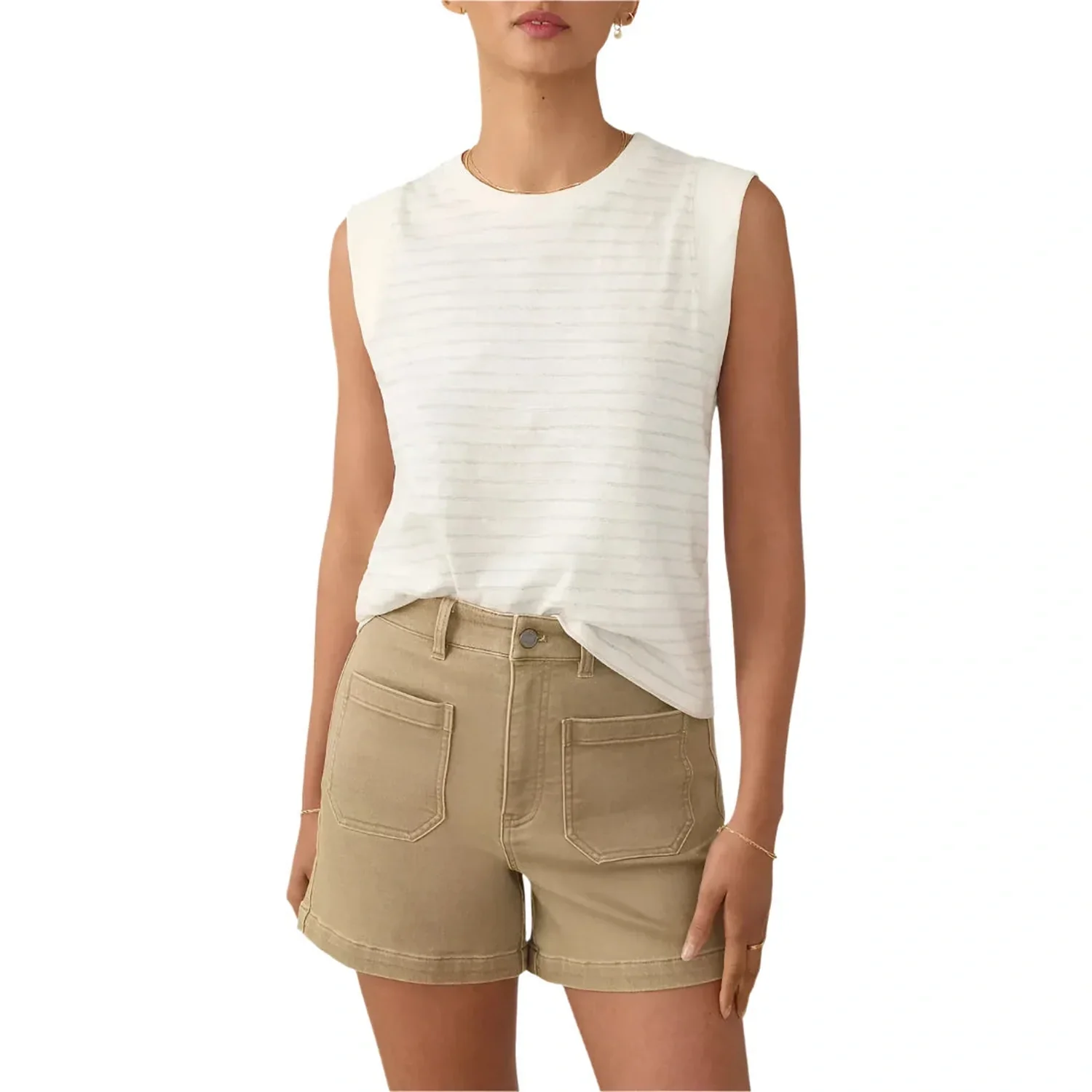 Women's Sunwashed Slub Muscle Tank - Image 19