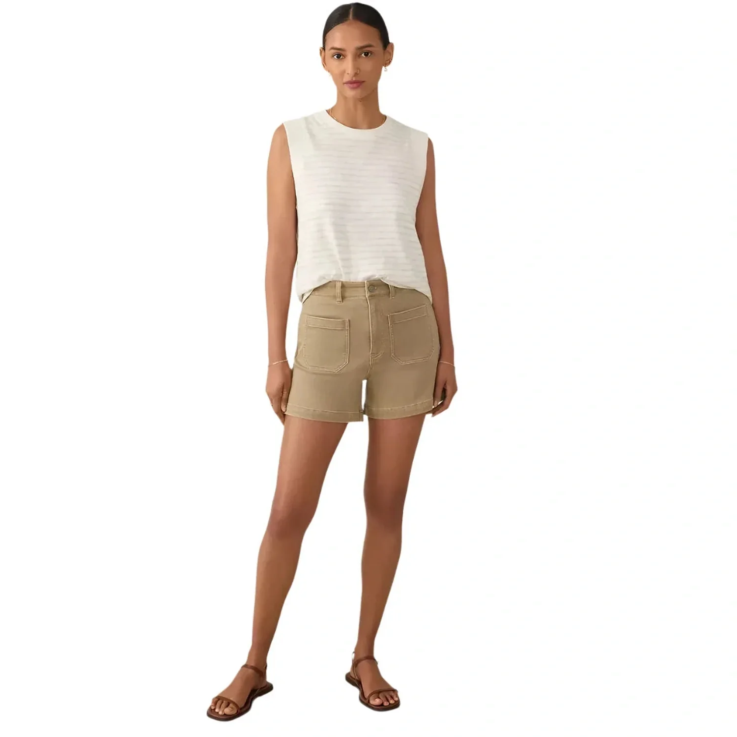 Women's Sunwashed Slub Muscle Tank - Image 21
