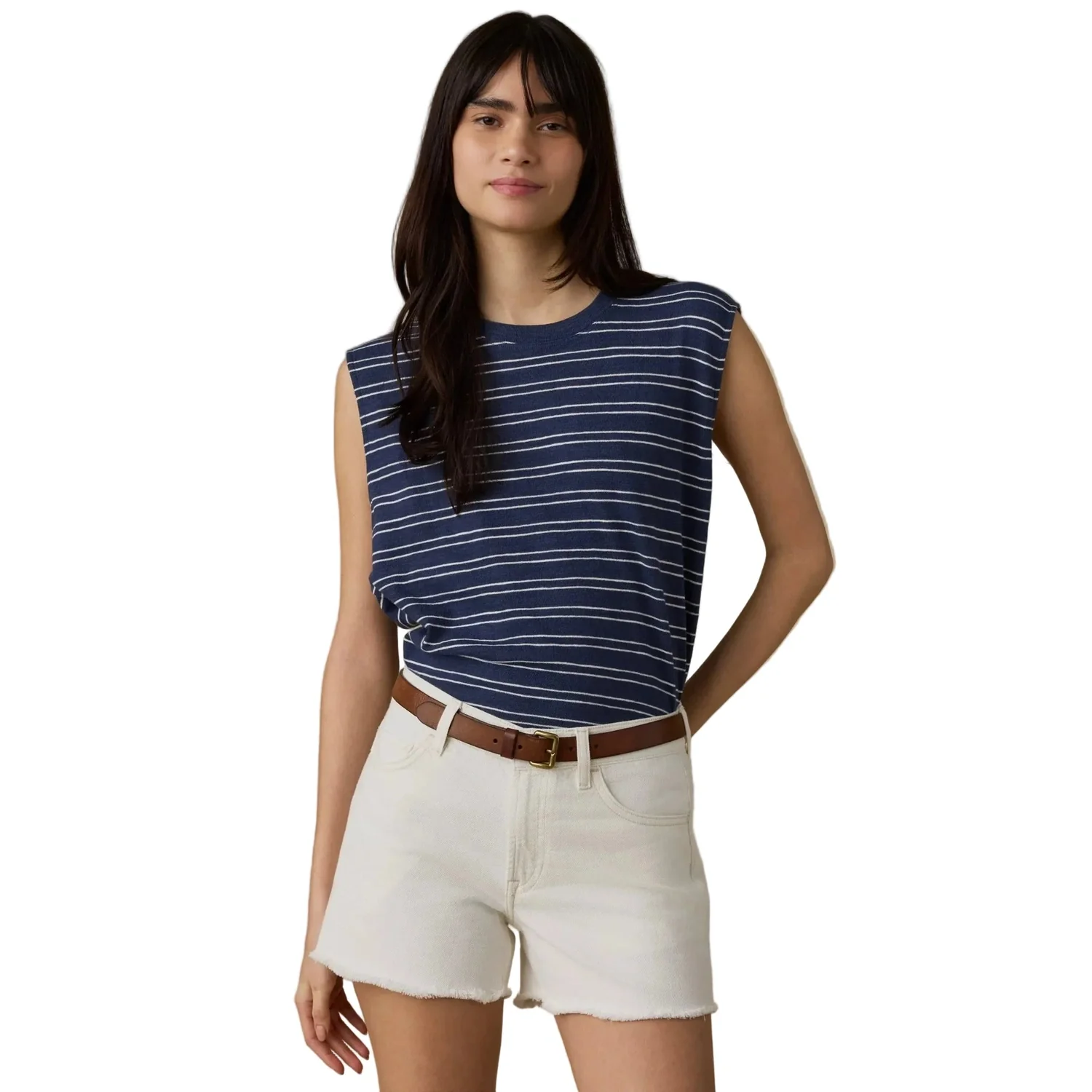 Women's Sunwashed Slub Muscle Tank - Image 4
