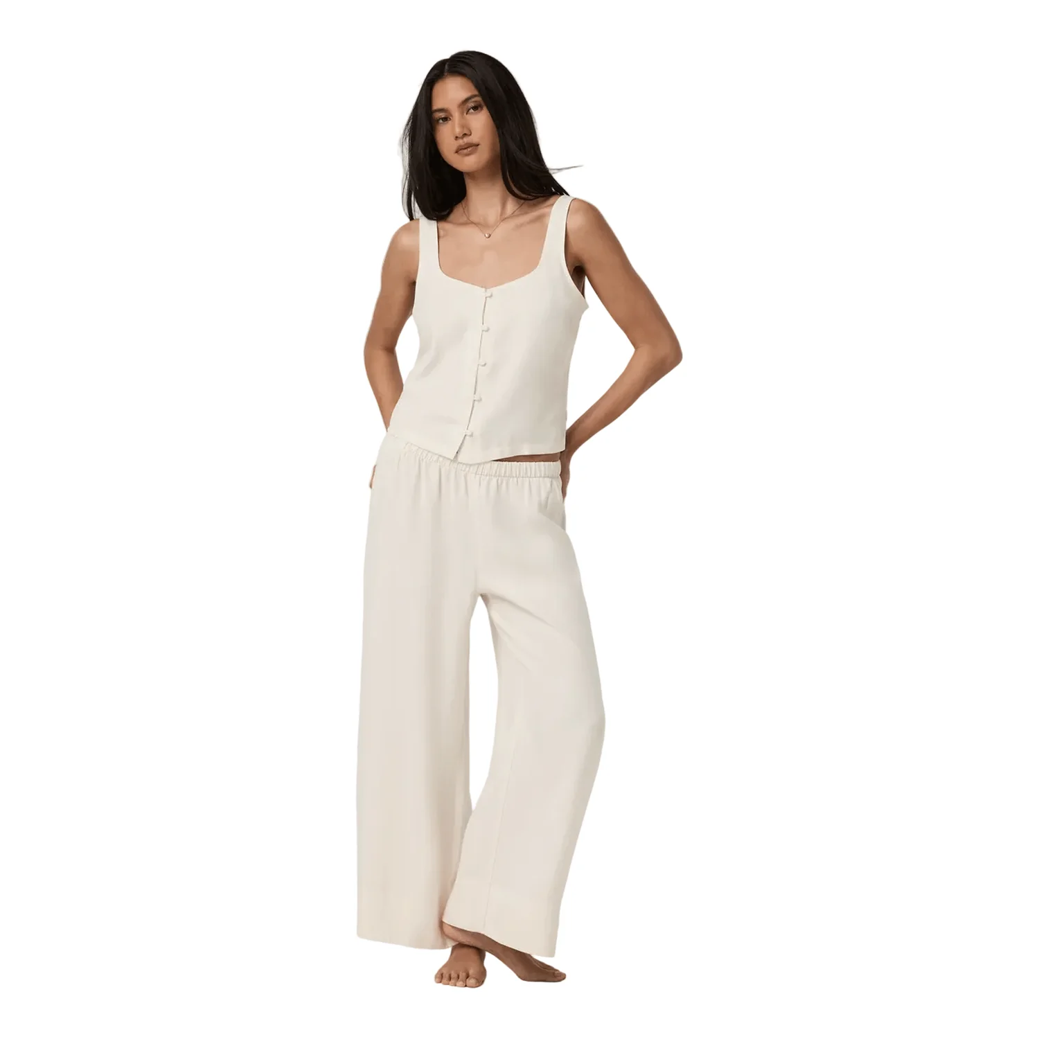 Women's Trestles Twill Crop Wideleg Pant - Image 2