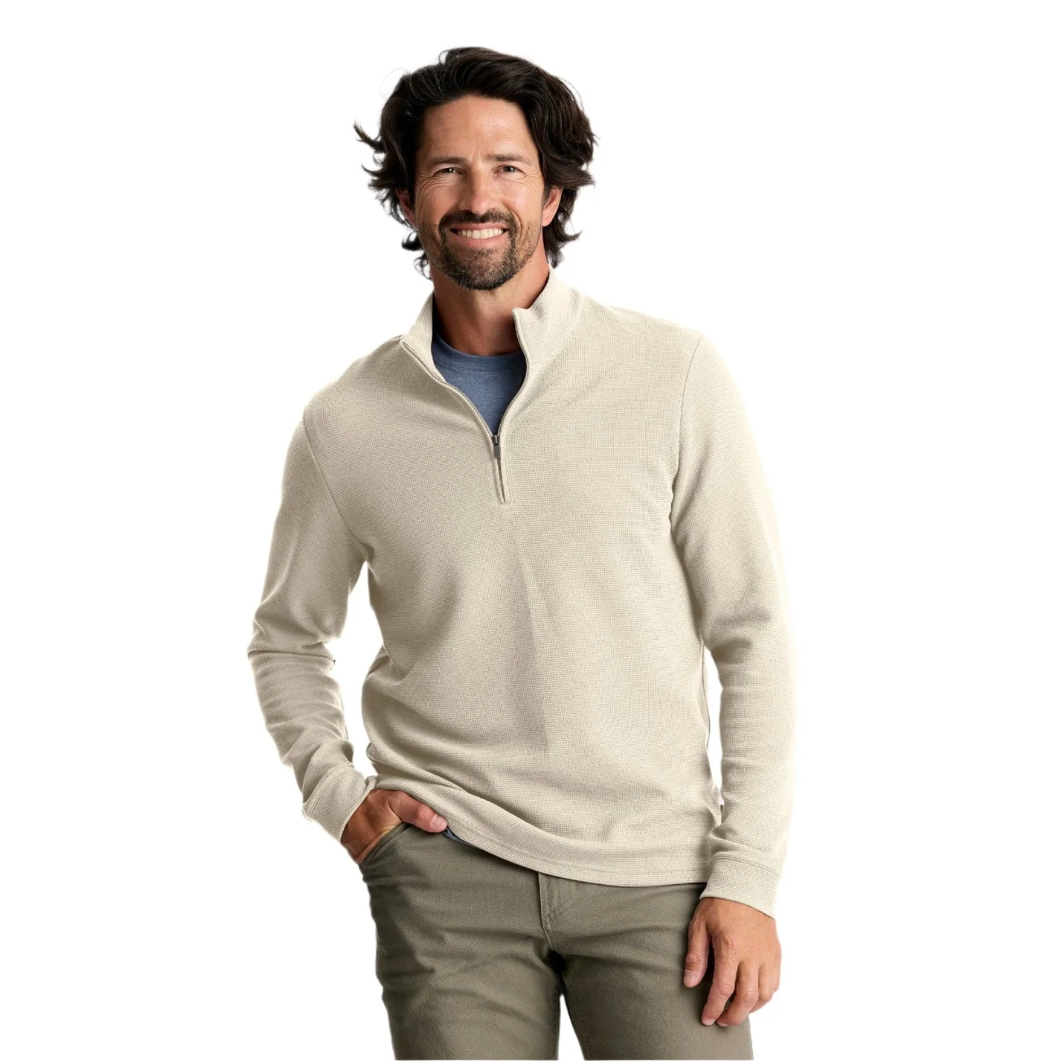Men's Waffle Quarter Zip