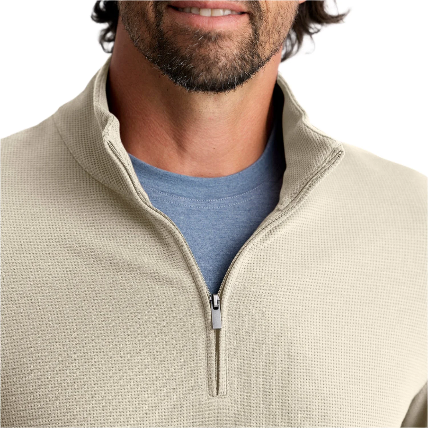 Men's Waffle Quarter Zip - Image 4