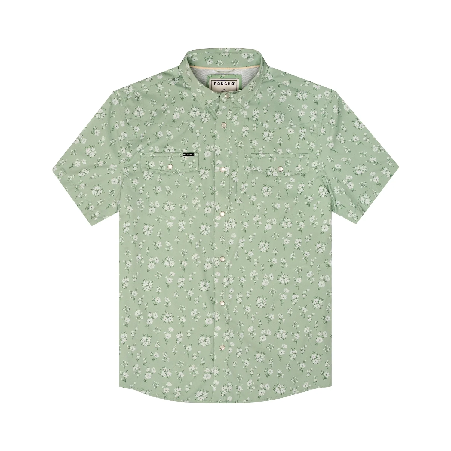 Men's Western Pearl Snap Shirt Short Sleeve - Image 26