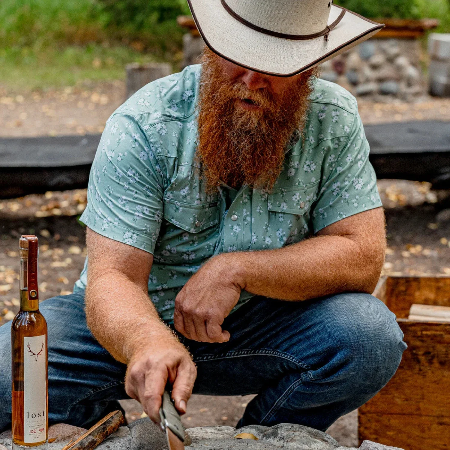 Men's Western Pearl Snap Shirt Short Sleeve - Image 27