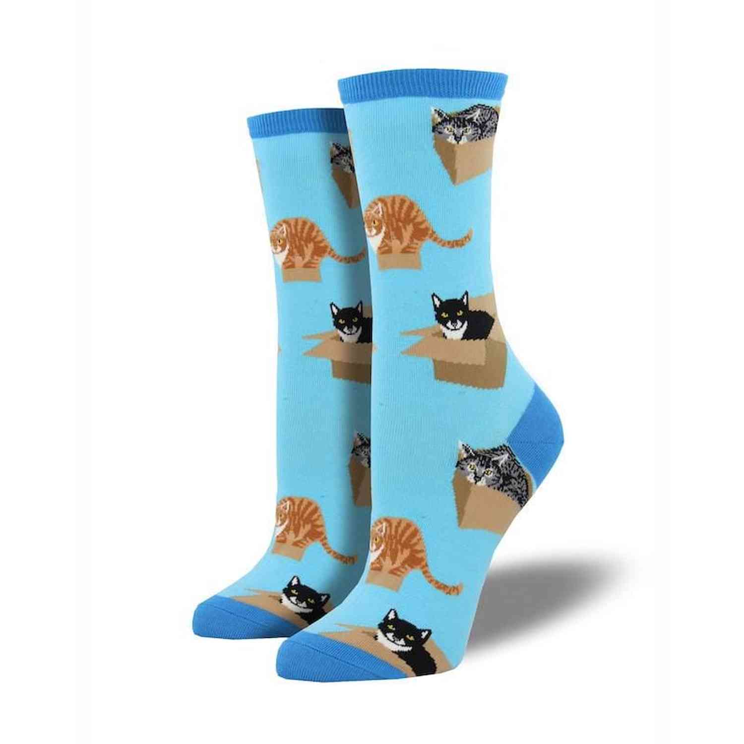 Women's Cat in a Box Socks