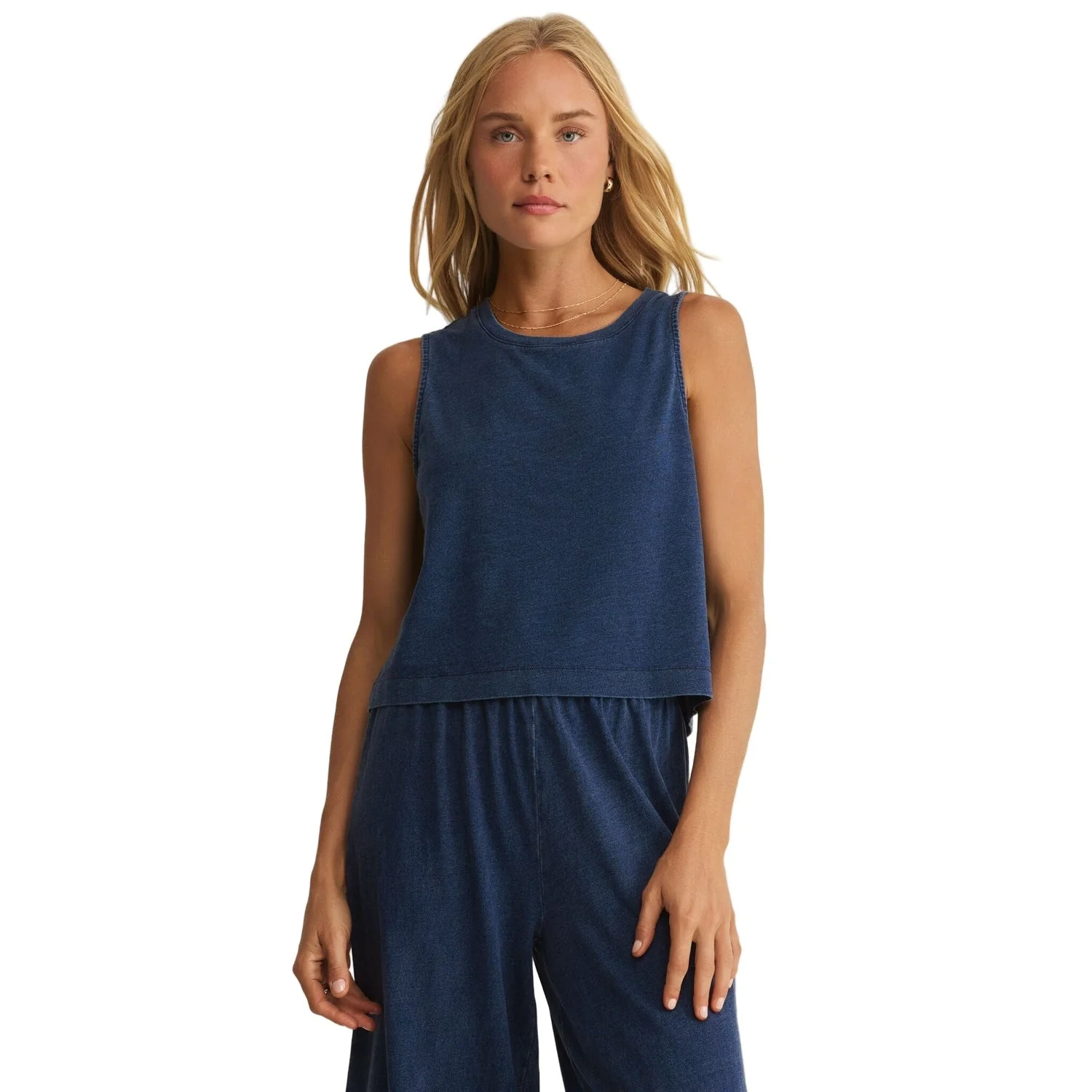 Women's Sloane Jersey Denim Muscle Tank